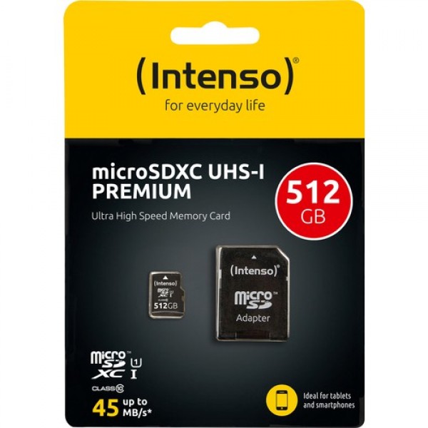 4034303028832 INTENSO MICRO SD CARD UHS-I 512GB SDXC